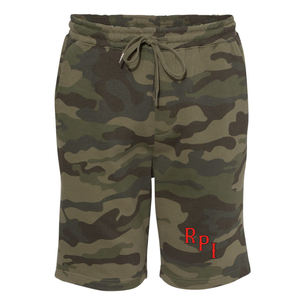 Men's RPI Engineers Logo Independent Trading Co Midweight Fleece Shorts