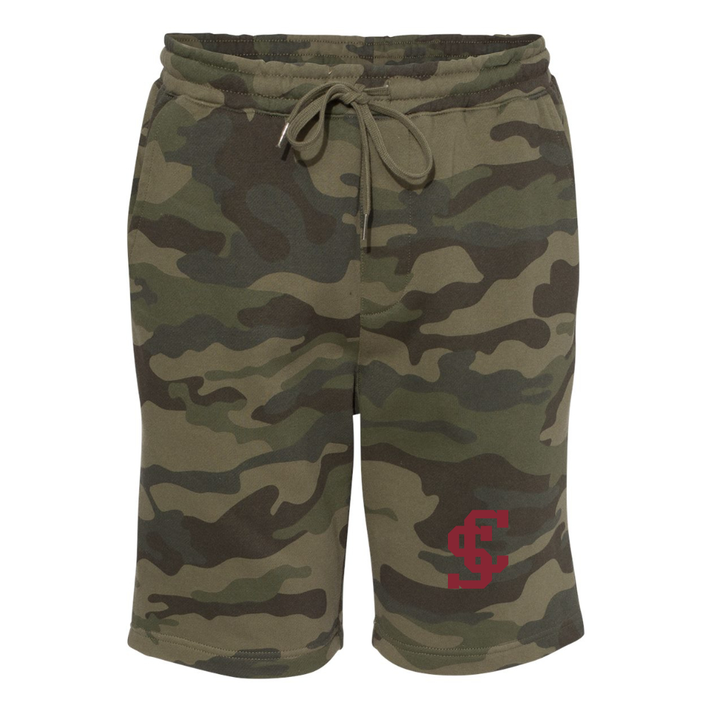 Men's Santa Clara Broncos Logo Independent Trading Co Midweight Fleece Shorts