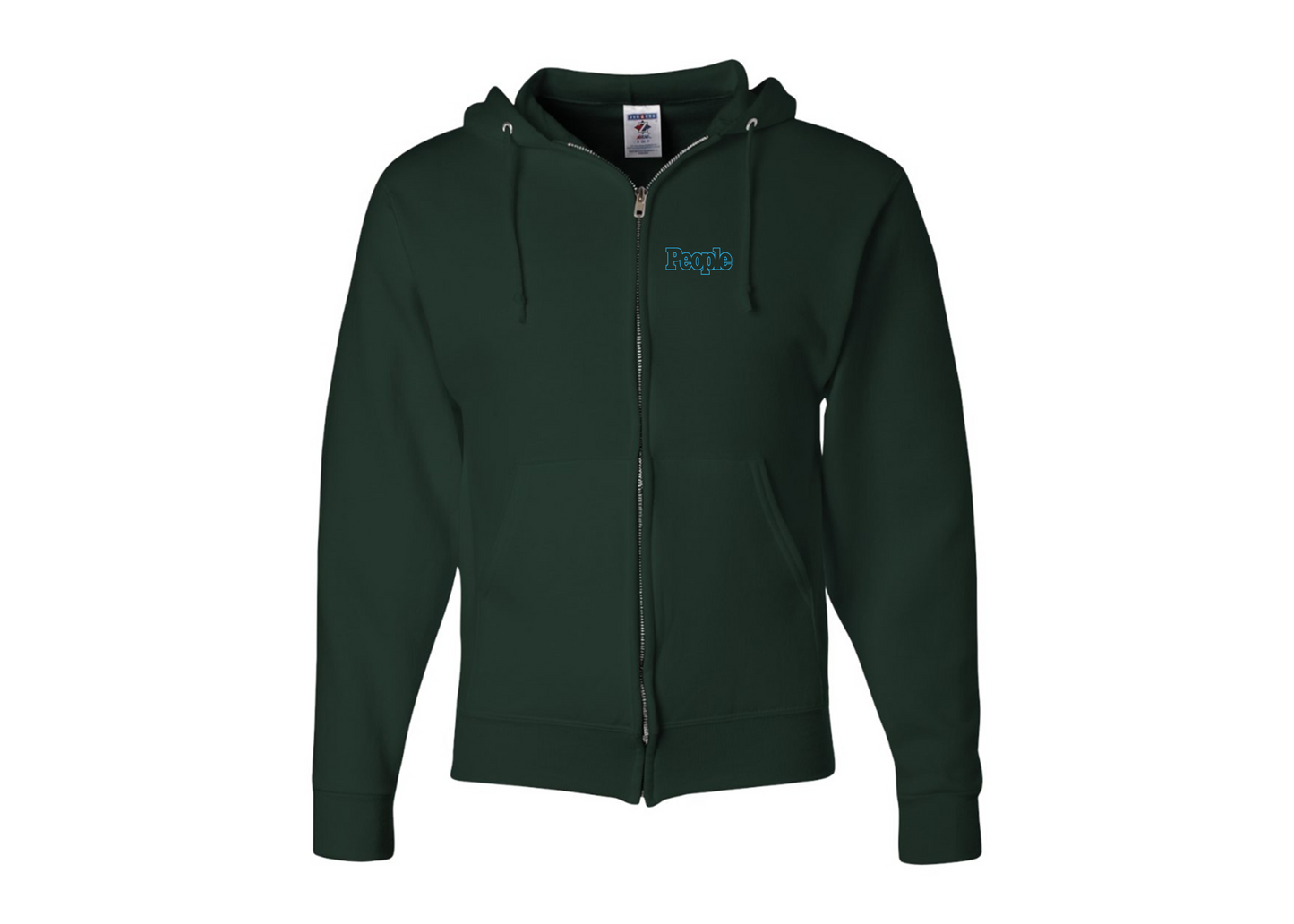 Men's People Magazine Logo JERZEES NuBlend Full-Zip Hooded Sweatshirt