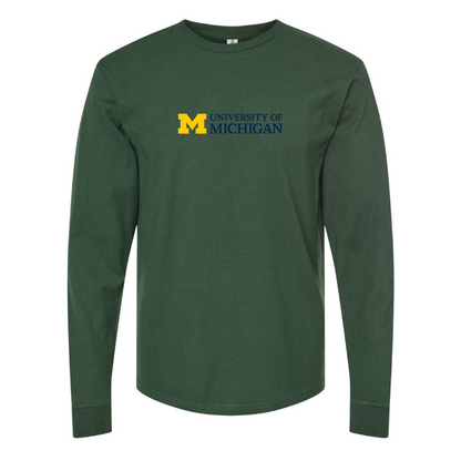 Men's University of Michigan Logo Long Sleeve T-Shirt