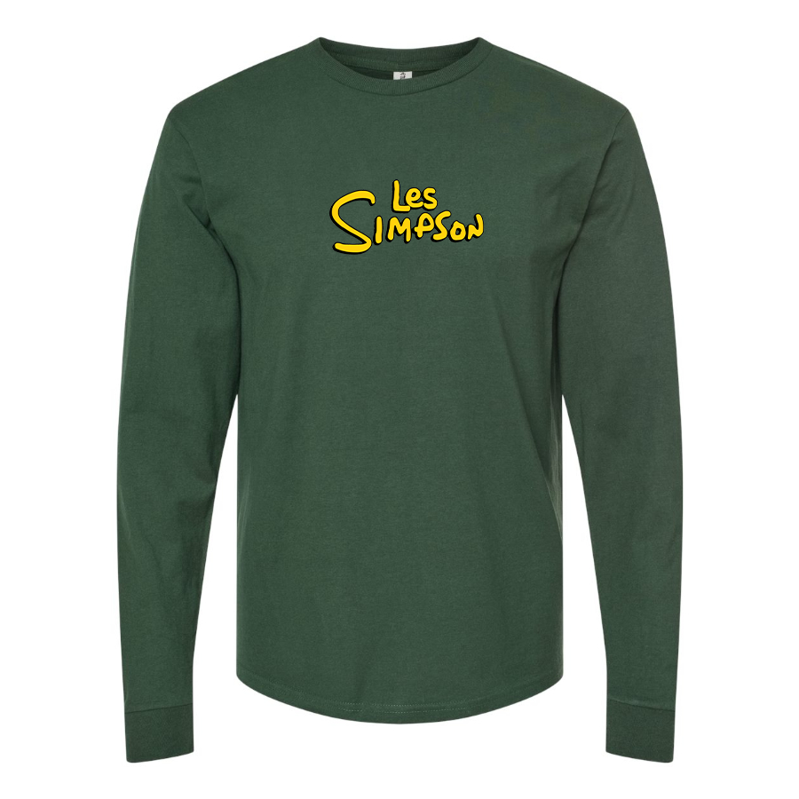 Men's Les Simpson Logo Long Sleeve T-Shirt