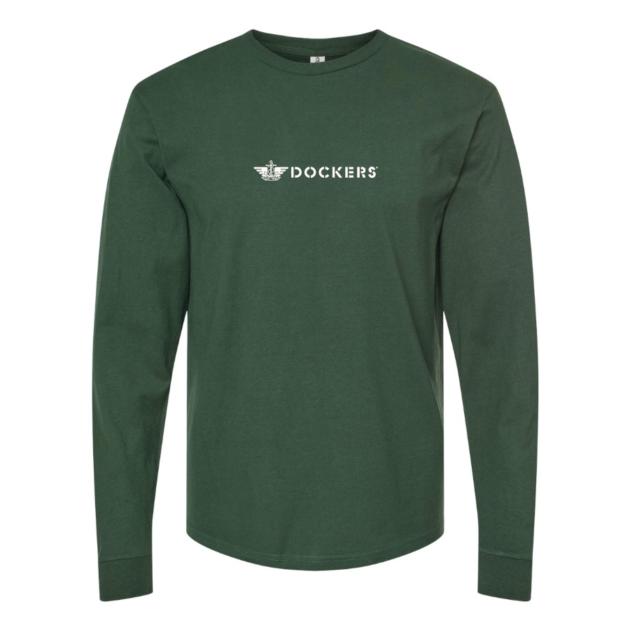 Men's Dockers Logo Long Sleeve T-Shirt