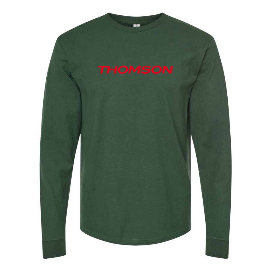 Men's Thomson Logo Cotton Long Sleeve T-Shirt