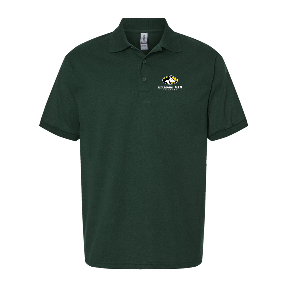 Men's Michigan Tech Huskies Logo Dry Blend Polo