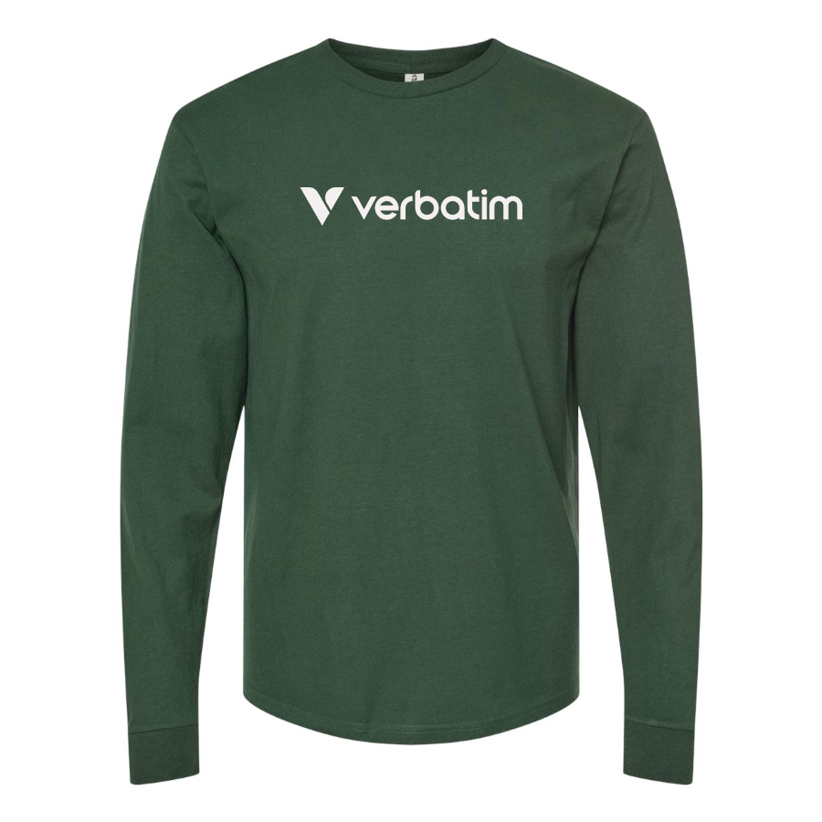 Men's Verbatim Logo Cotton Long Sleeve T-Shirt