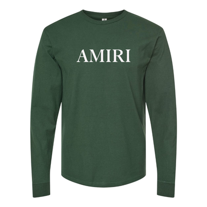 Men's Amiri  Logo Cotton Long Sleeve T-Shirt