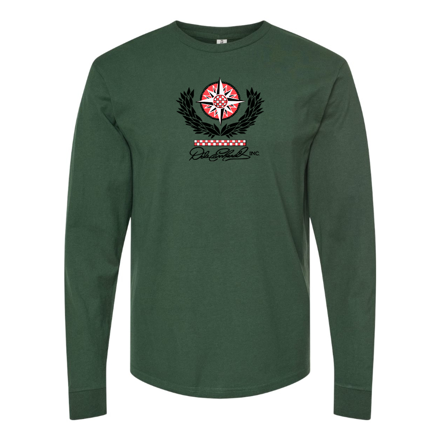 Men's Dale Earnhardt Inc Logo Cotton Long Sleeve T-Shirt