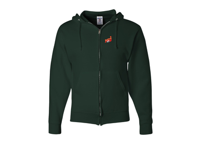 Men's NRJ 12 Logo JERZEES NuBlend Full-Zip Hooded Sweatshirt