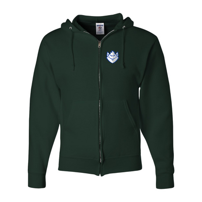 Men's Saint Louis Billikens Logo JERZEES NuBlend Full-Zip Hooded Sweatshirt