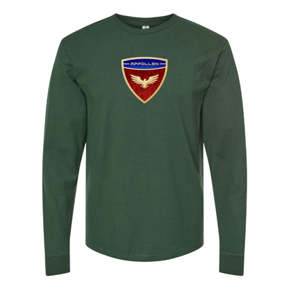 Men's Appollen Logo Cotton Long Sleeve T-Shirt