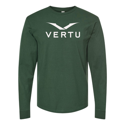 Men's Vertu Logo Cotton Long Sleeve T-Shirt