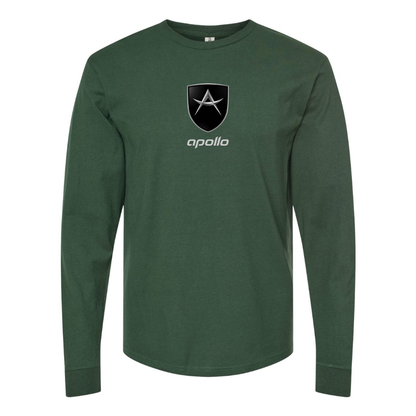 Men's Apollo Logo Cotton Long Sleeve T-Shirt
