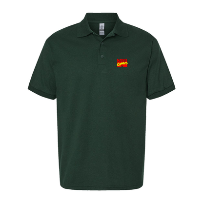 Men's Marvel Comics Logo Dry Blend Polo