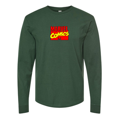 Men's Marvel Comics Logo Long Sleeve T-Shirt