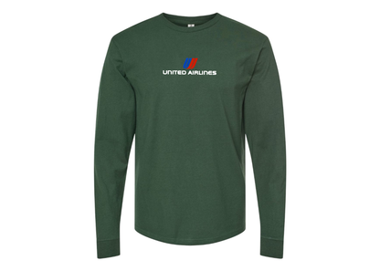 Men's United Airlines Logo Long Sleeve T-Shirt