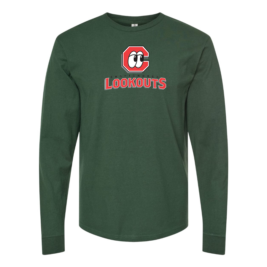Men's Chattanooga Lookouts  Logo Cotton Long Sleeve T-Shirt