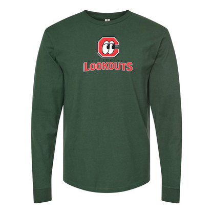 Men's Chattanooga Lookouts  Logo Cotton Long Sleeve T-Shirt
