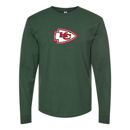 Men's KC Chiefs Logo Long Sleeve T-Shirt