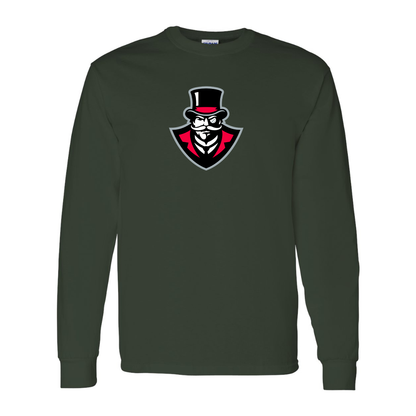 Men's  Austin Peay Governors  Gildan Heavy Cotton Long Sleeve T-Shirt