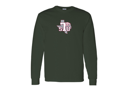 Men's Texas Southern Tigers Gildan Heavy Cotton Long Sleeve T-Shirt
