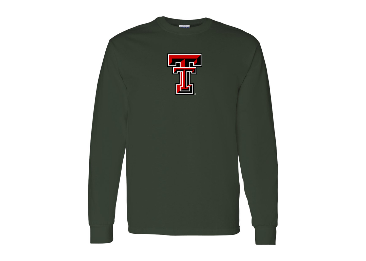 Men's Texas Tech Red Raiders Gildan Heavy Cotton Long Sleeve T-Shirt