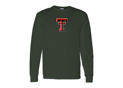 Men's Texas Tech Red Raiders Gildan Heavy Cotton Long Sleeve T-Shirt