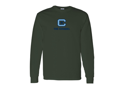 Men's The Citadel Bulldogs Gildan Heavy Cotton Long Sleeve T-Shirt