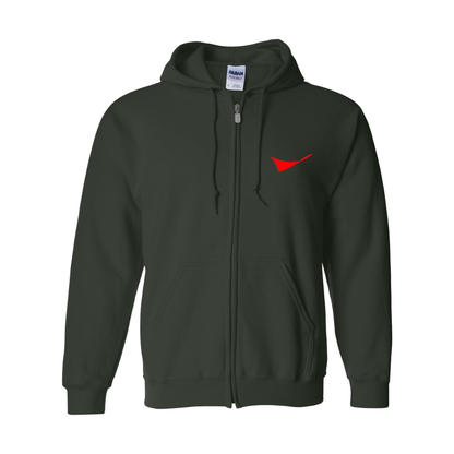 Men's Conoco Phillips Symbol  Gildan  Heavy Blend Full Zip Hooded Sweatshirt