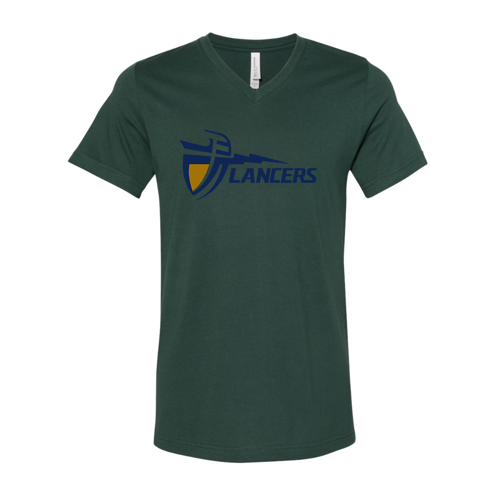 California Baptist Lancers BELLA  CANVAS - Jersey V-Neck T-Shirt