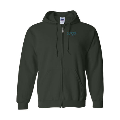 Men's People Magazine Logo Gildan  Heavy Blend Full Zip Hooded Sweatshirt