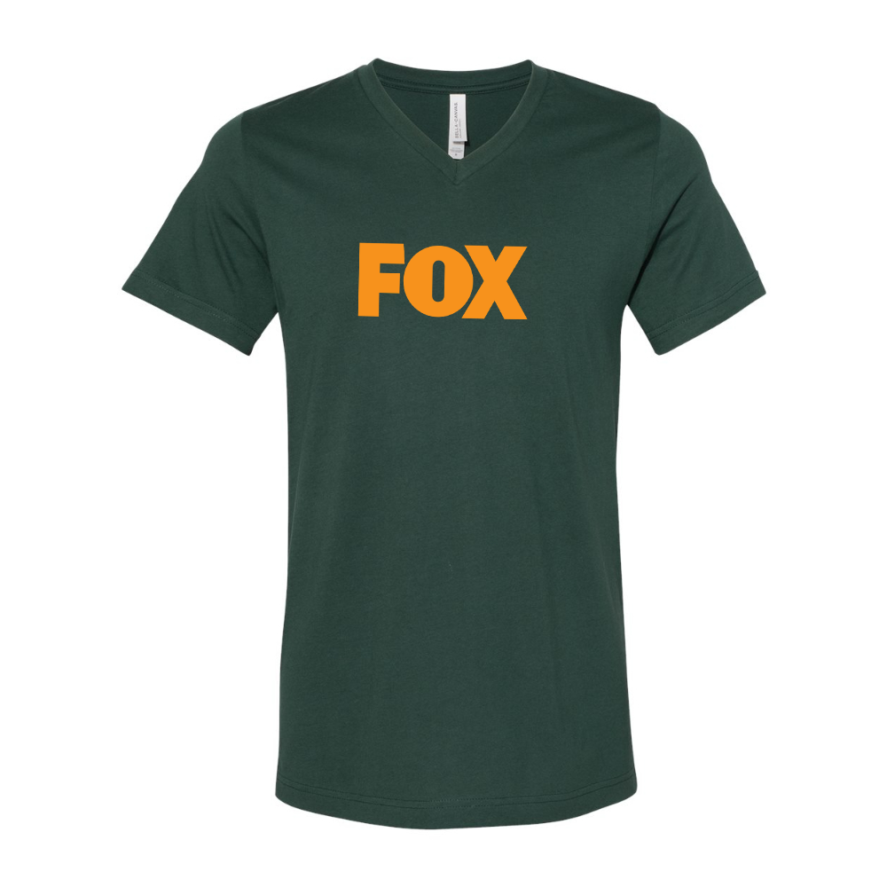 Fox BELLA  CANVAS - Jersey V-Neck T-Shirt