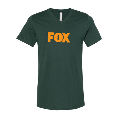 Fox BELLA  CANVAS - Jersey V-Neck T-Shirt
