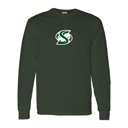 Men's Sacramento State Hornets Logo  Gildan Heavy Cotton Long Sleeve T-Shirt