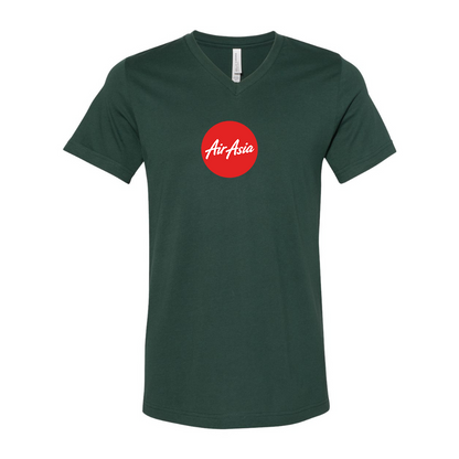 Air Asia Logo BELLA  CANVAS - Jersey V-Neck T-Shirt