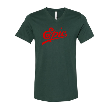 Epic Records BELLA  CANVAS - Jersey V-Neck T-Shirt