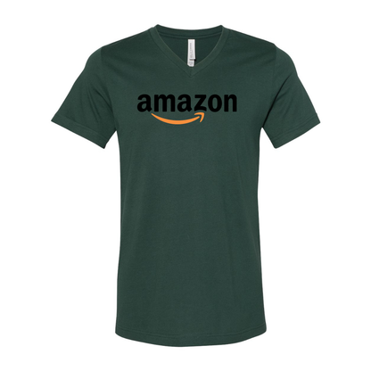 Amazon Logo BELLA  CANVAS - Jersey V-Neck T-Shirt