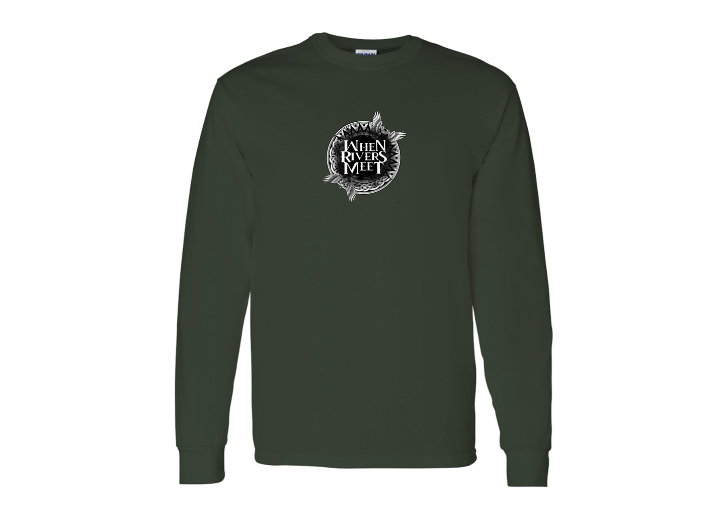 Men's When Rivers Meet Gildan Heavy Cotton Long Sleeve T-Shirt