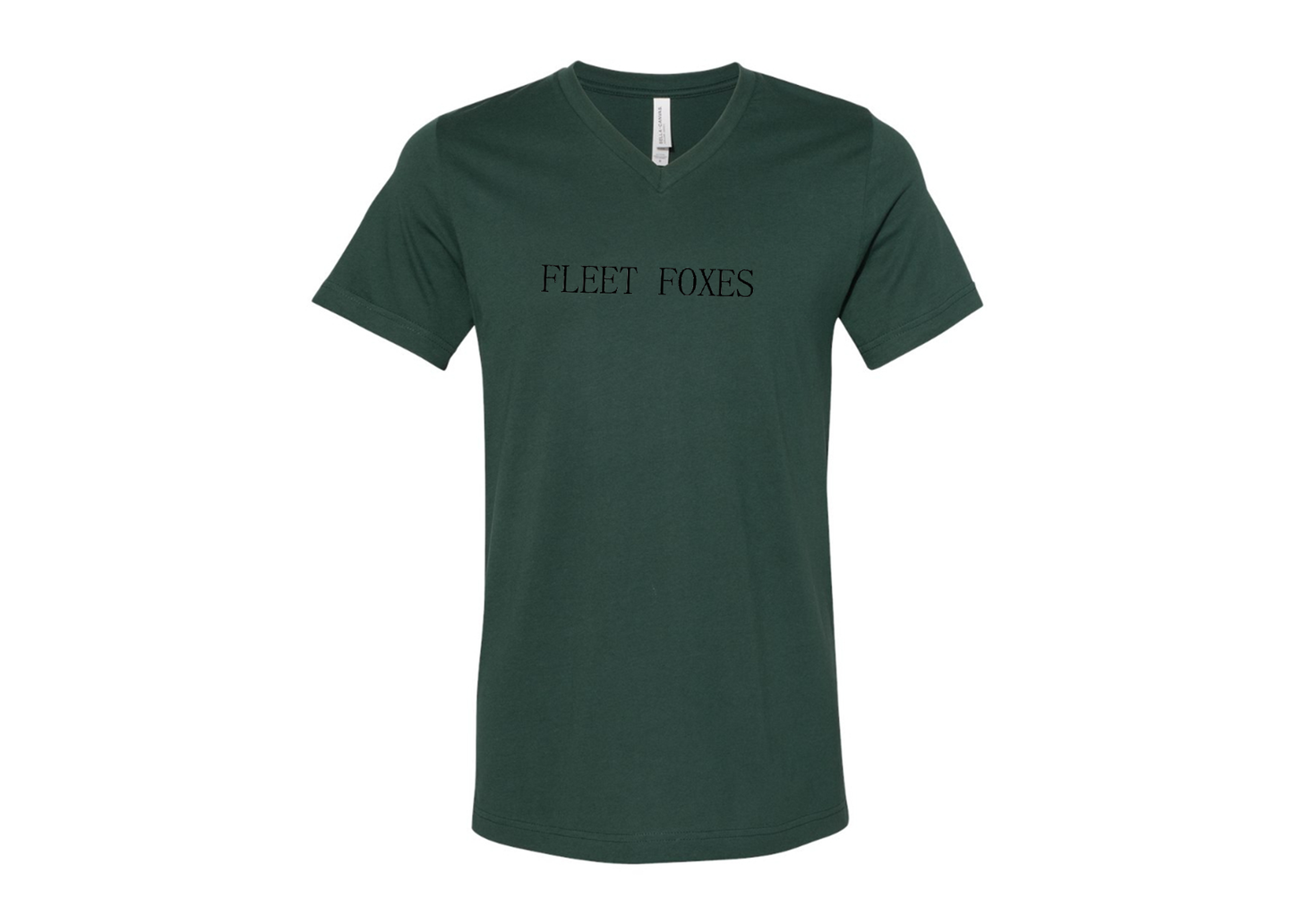Fleet Foxes Logo BELLA  CANVAS - Jersey V-Neck T-Shirt