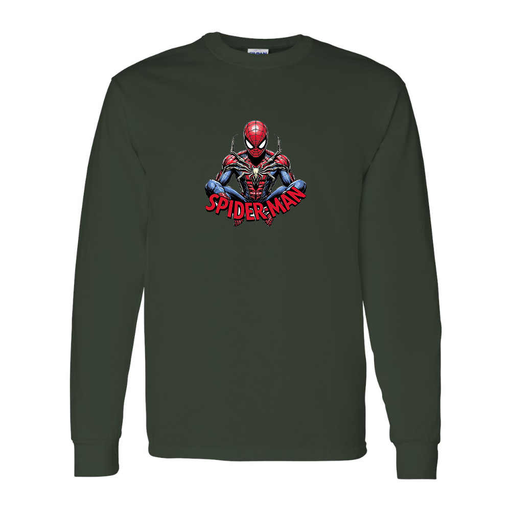 Men's Spider-Man 2025 Gildan Heavy Cotton Long Sleeve T-Shirt
