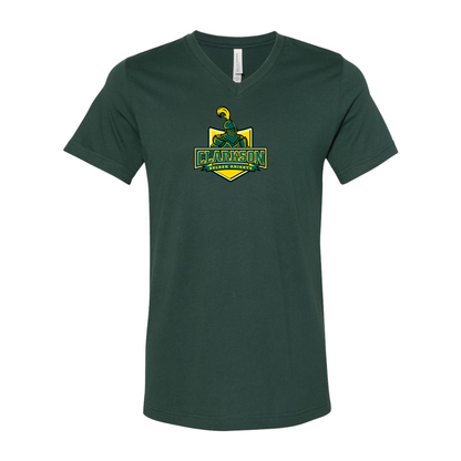 Clarkson Golden Knights BELLA  CANVAS - Jersey V-Neck T-Shirt