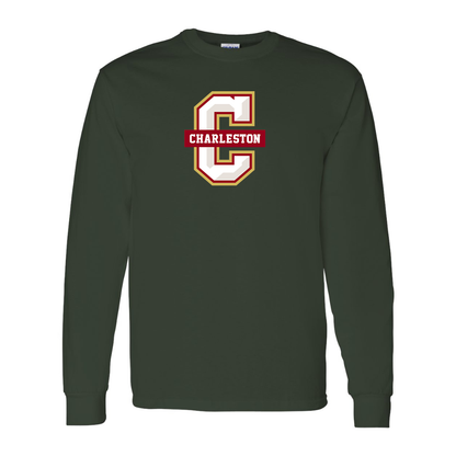 Men's  Charleston Cougars Gildan Heavy Cotton Long Sleeve T-Shirt