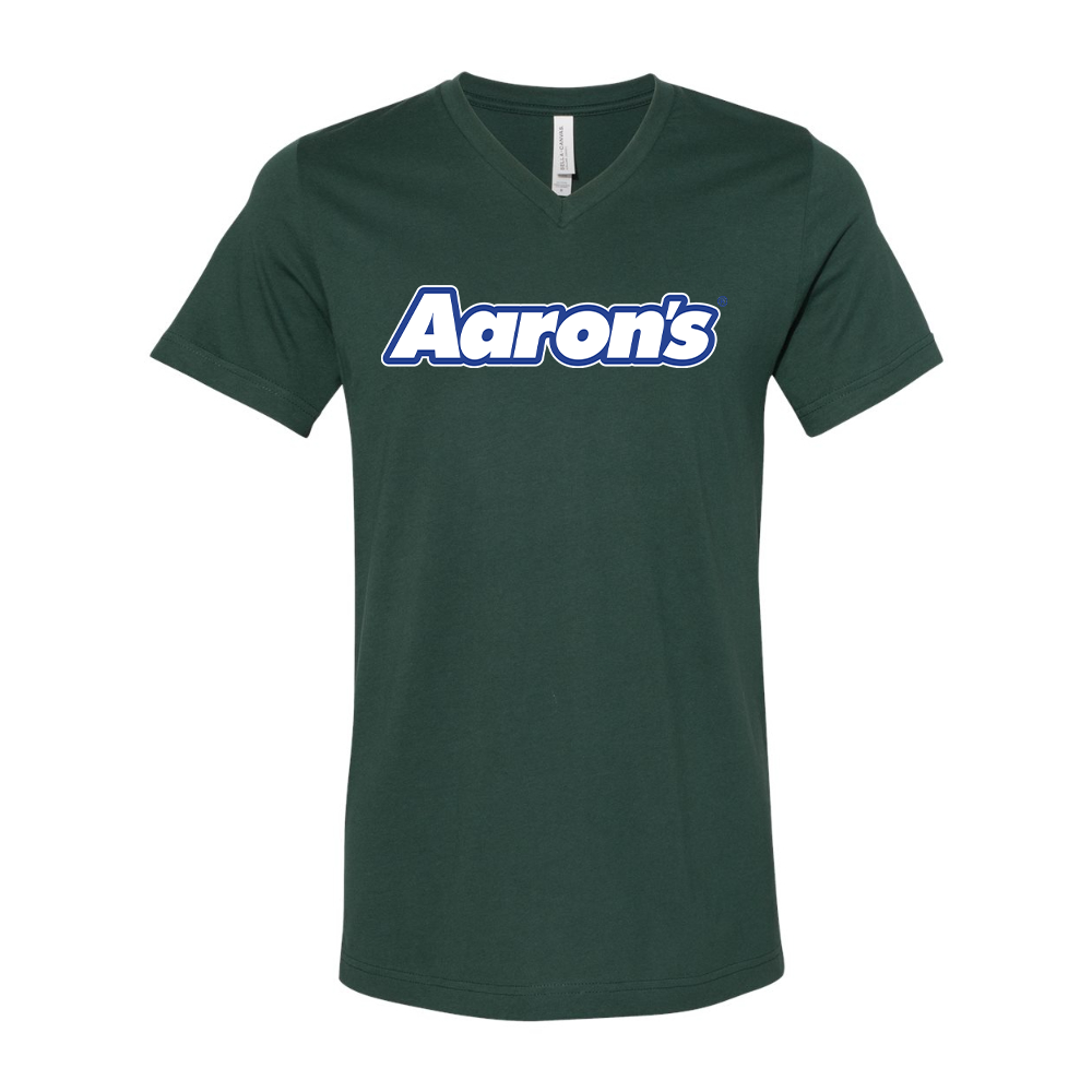 Aaron_s Logo BELLA  CANVAS - Jersey V-Neck T-Shirt
