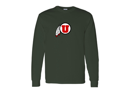 Men's Utah Utes Gildan Heavy Cotton Long Sleeve T-Shirt