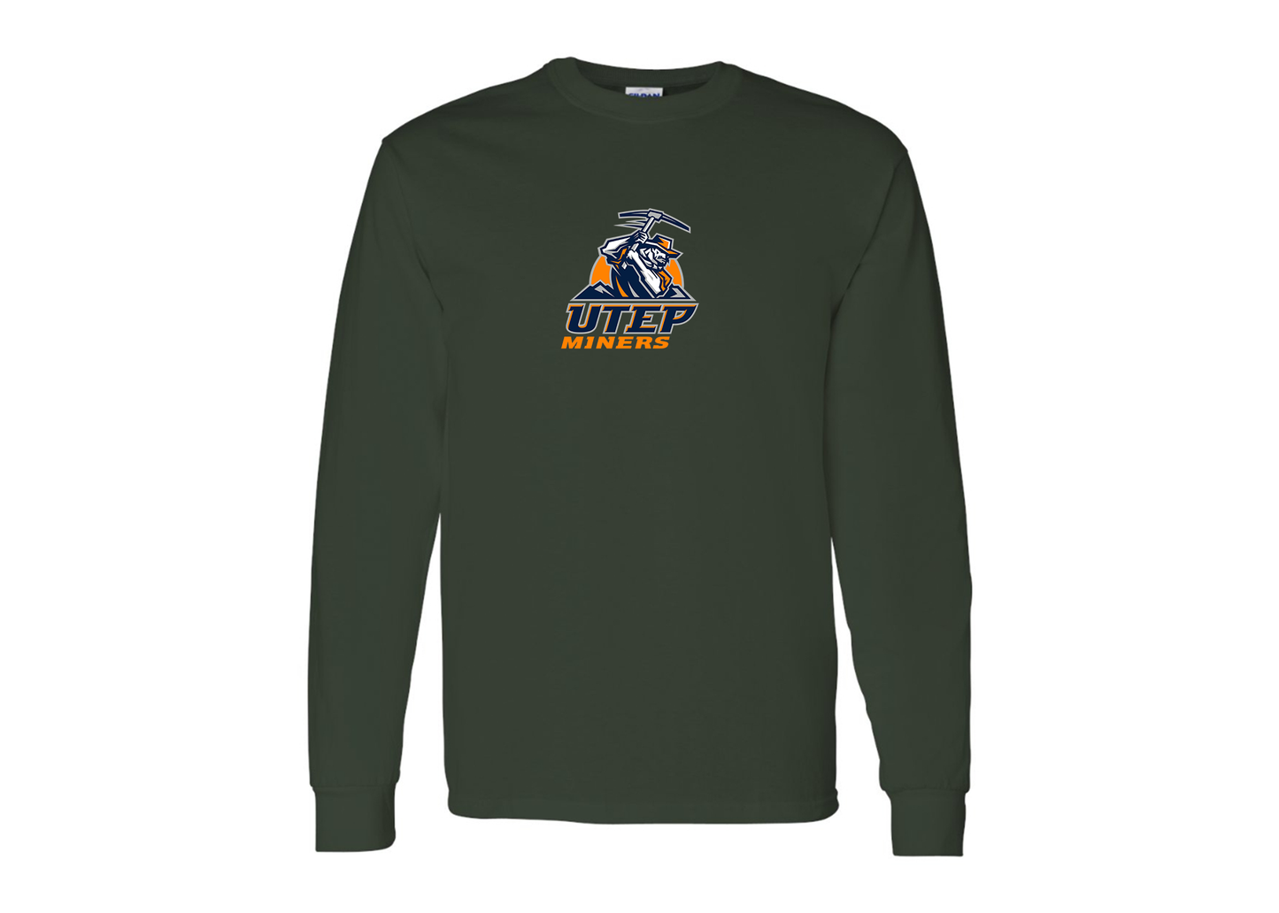 Men's UTEP Miners Gildan Heavy Cotton Long Sleeve T-Shirt