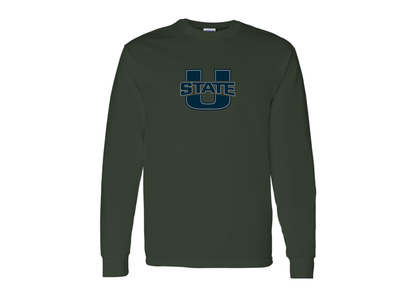 Men's Utah State Aggies Gildan Heavy Cotton Long Sleeve T-Shirt