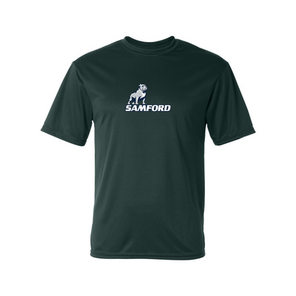 Men's Samford Bulldogs Logo Polyester T-Shirt