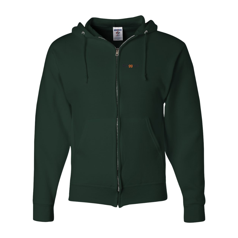 Men's  Banggood  JERZEES NuBlend Full-Zip Hooded Sweatshirt