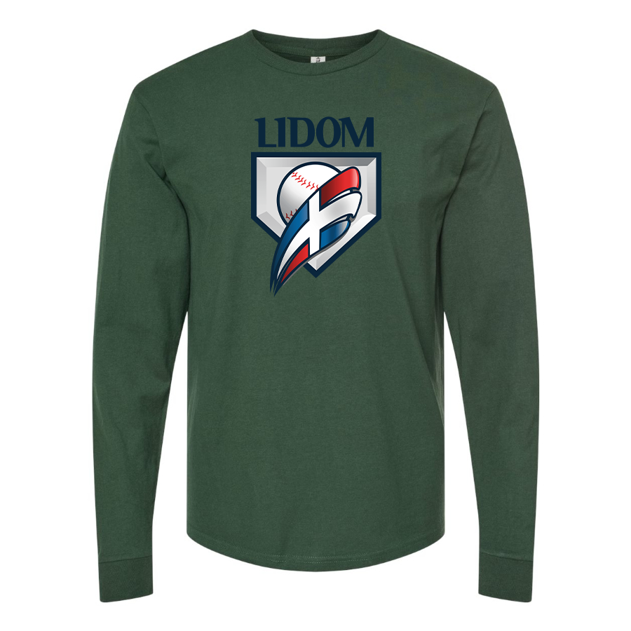 Men's  Lidom Logo Cotton Long Sleeve T-Shirt