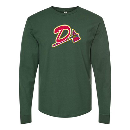 Men's Danville Braves Logo Cotton Long Sleeve T-Shirt