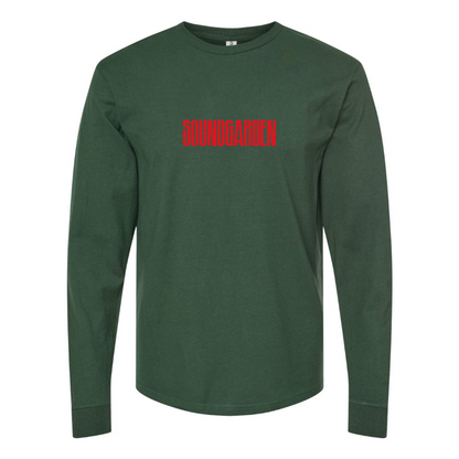 Men's Soundgarden Logo Cotton Long Sleeve T-Shirt